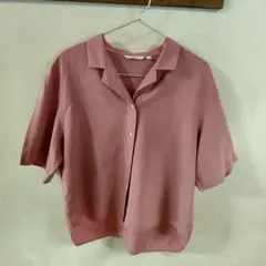 UNIQLO 半袖シャツ Lサイズ ピンク