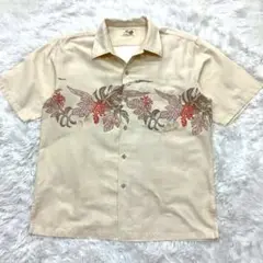 かりゆしウェア クールビズ メンズ 半袖 観光 沖縄 ボタニカル 収納