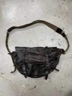 Ain Soph アインソフ　レザーバック　ショルダーバック　茶　y2k