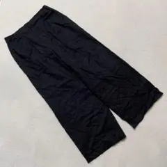 Sonny Label パンツ 黒 ワイド レングス ミディウエスト ポケット