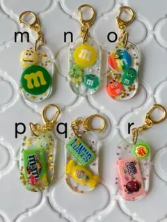 M&M'sキャラクターキーリング ひとつ600円 緑系
