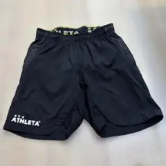 ATHLETA アスレタ　140 ハーフパンツ　短パン　サッカー　黒　ブラック