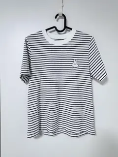 【ほぼ未使用】ミッフィー刺繍 半袖ストライプTシャツ　しまむら　おばけ　ボーダー