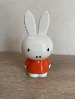 【在庫整理】miffy ミッフィー 貯金箱 陶器製 オレンジ