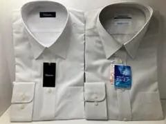 長袖ワイシャツ ドレスシャツ 38-78 2枚セット 2507-10