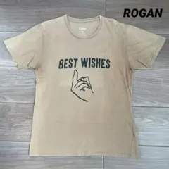 メンズ Tシャツ ローガン ライトブラウン