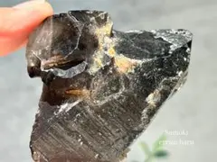《ブラジル産×モリオン級ブラック＊スモーキーエレスチャル原石》