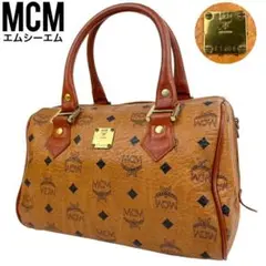 ✨良品 MCM エムシーエム ミニボストンバッグ ハンドバッグ ヴィセトス柄