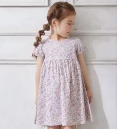 anyFAM 花柄 半袖ワンピース サマーワンピース　エニィファム　花柄 100