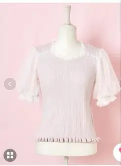 メルフィーメモリー　愛しのmellfy tulle puffトップス　ピンク
