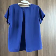 値下げしました！UNIQLO 半袖ブラウス M 青