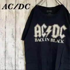【USED 】ACDC Tシャツ 半袖 プリント 黒 海外バンド ロック M