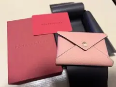 【新品未使用】ボナベンチュラ　名刺入れ・カードケース コーラルピンク