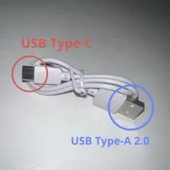 USB Type-C to USB Type-A 2.0 ケーブル