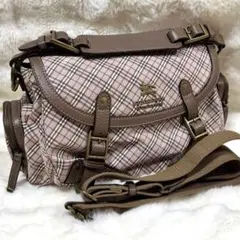 BURBERRY ブルーレーベル　ピンク　ノバチェック ショルダー　2way