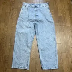 EDWIN ライトブルー ワイドパンツ