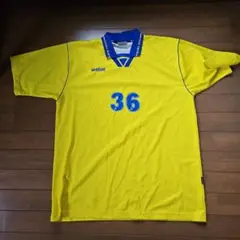 walon サッカーシャツ Lサイズ 黄色 36番