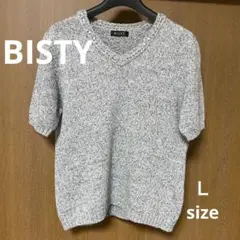 BISTY 東京スタイル　半袖ニット　Ｌ