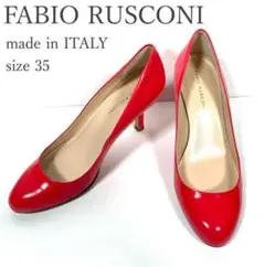 【FABIO RUSCONI】ファビオルスコーニ(size35)エナメルパンプス