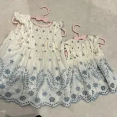 petit main 刺繍入りドレス 80