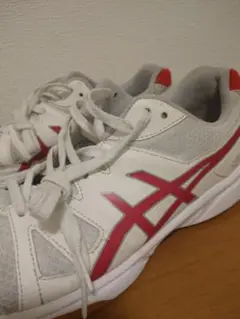 ASICS スニーカー ホワイト/レッド 27.0cm