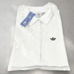 adidas アディダス シャツ ホワイト M ルーズ ルーズシャツ 白 半袖
