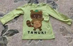 子ども服　90 たぬき　Tシャツ