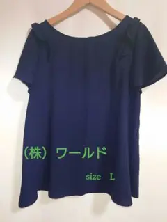 the imporitm ネイビー　ブラウス　サイズ　L