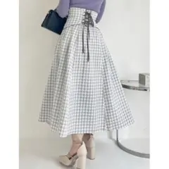 dazzlin パイピングジャカードコルセットスカート グレー Sサイズ