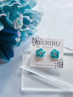 【匿名配送】本物のお花が入った ピアス　イヤリング