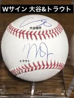 マイクトラウト直筆サインボール Rawlings - 激レア エンゼルス マイク トラウト 直筆サイン