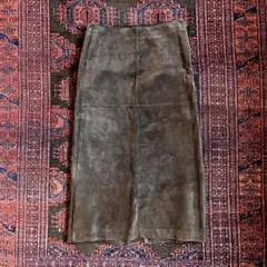 Vintage 90s Ann Taylor suede skirt