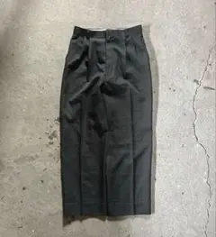 90s 2タック センタープレス タータンチェック スラックス ワイド バギー