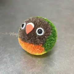 まんまるインコ ルリゴシボタンインコ　小鳥ぽんぽん