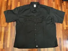 Dickies 黒 半袖ワークシャツ 4XL