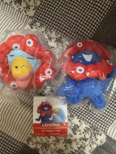 EXPO2025 ミャクミャクとカモノハシイコちゃん　カプセルぬいぐるみ