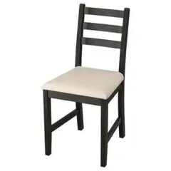 【IKEA】LERHAMN/レールハムン チェア ブラックブラウン①