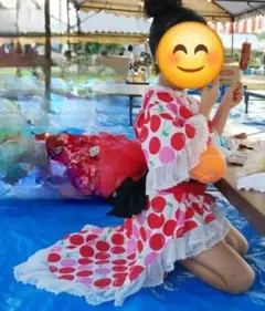 ゆかた 帯付き 3点セット！130cm