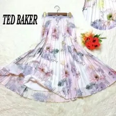 テッドベイカー TED BAKER 総プリーツロングスカート 花柄
