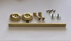 ■タオルバー①タオルハンガー 真鍮製 中古 ゴールド
