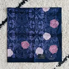 LANVIN ランバン 花柄ハンカチ スカーフ
