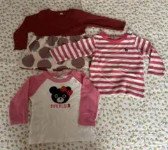 DOUBLE.B クマ刺繍 長袖Tシャツ　その他