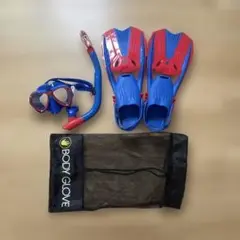 BODY GLOVE フィン スノーケルセット　キッズ用　L/XL