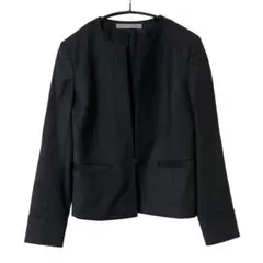 美品 セオリーリュクス Executive Nikkia ノーカラージャケット