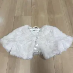 H&M ホワイトファーコート 24M