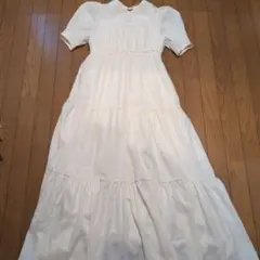 moussy白ロングワンピース