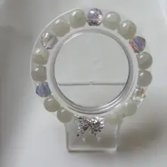 天然石とクリスタルのブレスレット