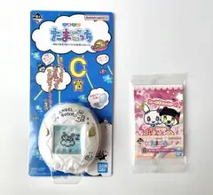 ② 一番くじ　たまごっち　コンパクトミラー　ホワイト　おまけ付き
