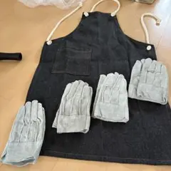 ワークエプロン革手4セット