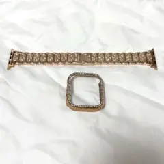 Apple Watch用 ゴールド ストーン付きバンド 15mm